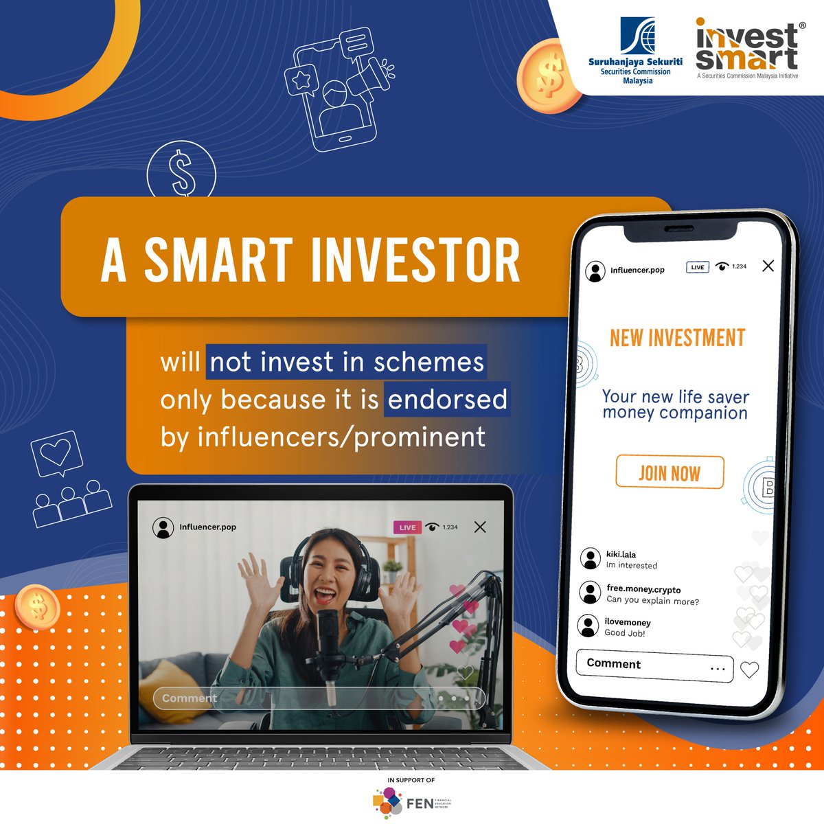 InvestSmart_SC's tweet photo. Be a smart investor!
Remember to always do your own due diligence before investing 🤓
Follow InvestSmart® for more latest tips on how to be a better and smarter investor!
#investsmartsc #seccommy #scam #bijaklabur #silaplaburduitlebur #semaksebelumlabur https://t.co/Ped6F6S79W