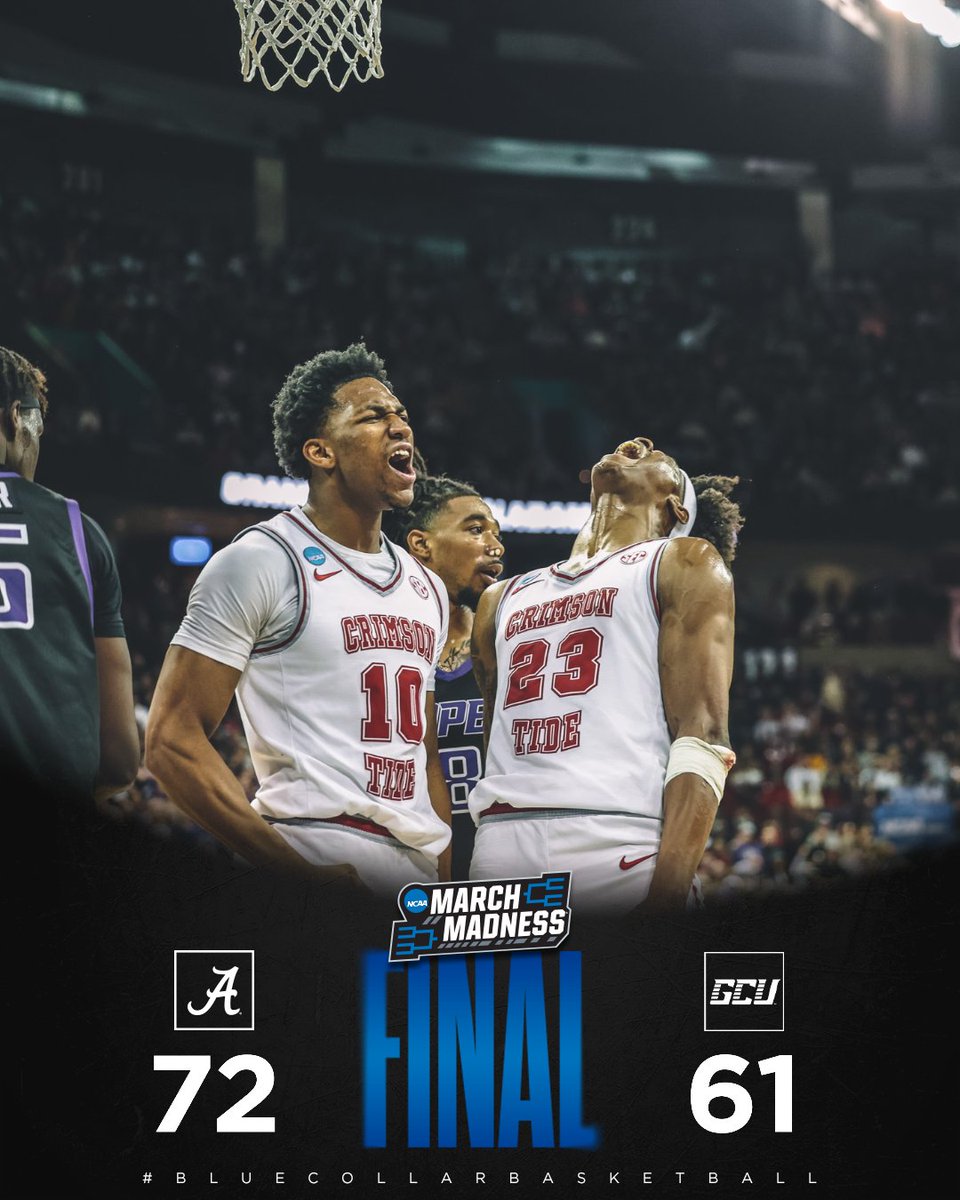 SWEET 16 HERE WE COME!! #RollTide | #BlueCollarBasketball
