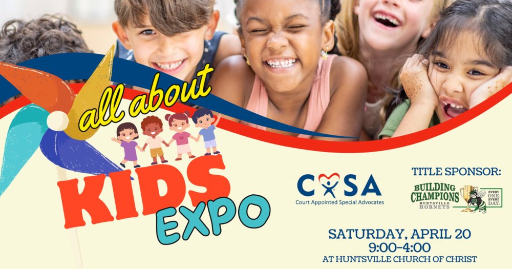 SAVE THE DATE: All About Kids Expo - Saturday, April 20 huntsville-isd.org/article/152070…