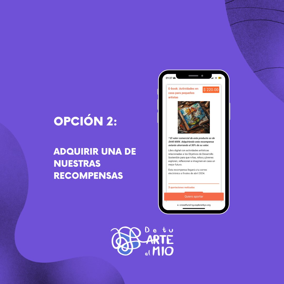 DetuArte_alMio's tweet photo. Buscamos usar el poder del arte para imaginar futuros y reinventar realidades. ¿Te quieres unir? Conoce más en https://t.co/QtKaiZhC3m 😉
#ExplorerbyX #SantanderX #EmprendimientoSocial #Crowdfunding @ExplorerByX https://t.co/9dywlkyJFC