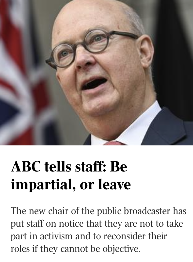 The most important thing about journalism is not impartiality: it is investigating & exposing the facts, and telling the truth ABC management's obsession with being 'impartial' results in false equivalency. And it's harming our public broadcaster @abcnews theaustralian.com.au/subscribe/news…