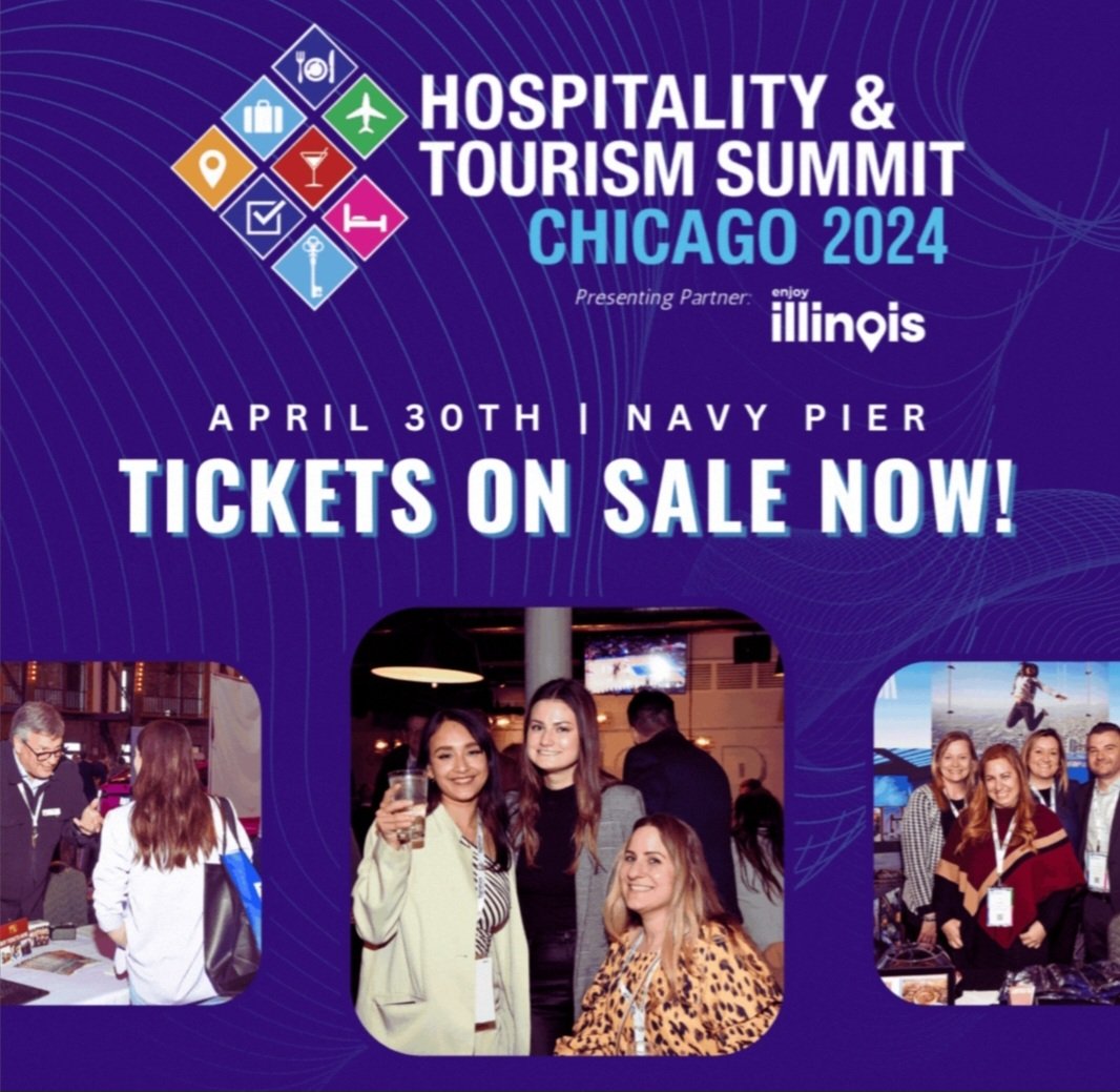 NCAChicago's tweet photo. The Hospitality &amp; Tourism Summit by 
@CP_Chicago
 &amp; #Ateema is on April 30, 2024 at Navy Pier. Can't wait to join in the tradeshow and Educational series!  https://t.co/UvrP0oZZYD
#tourism #Chicago #concierge #hospitality #meetingplanner #convention #meetings #events https://t.co/htQ6W1HUE5