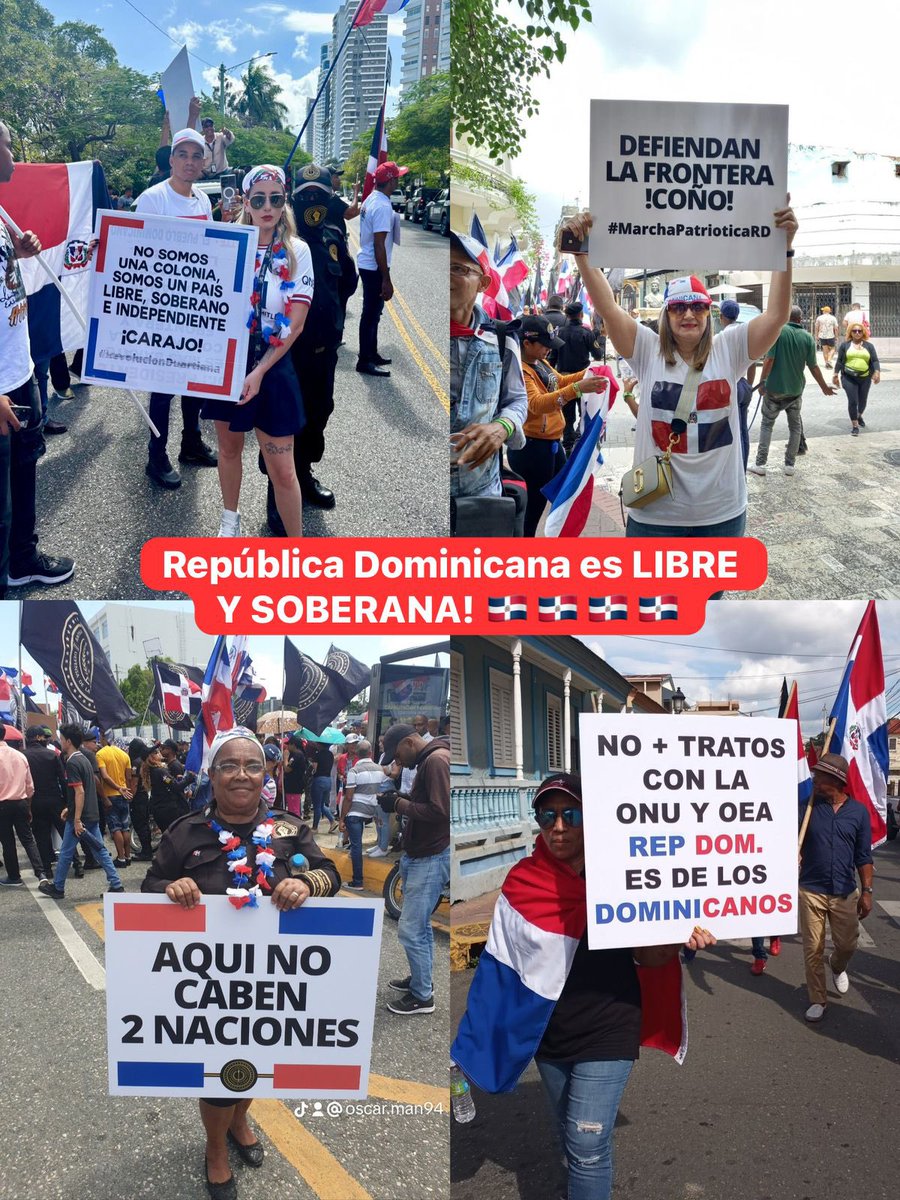 @marchablanca_ Movimiento no partidista apoyando 
Apoyando  
La República Dominicana no es colonia de nadie 
Fuera la #ONU de aquí 
#MarchaBlanca / #SinMancha