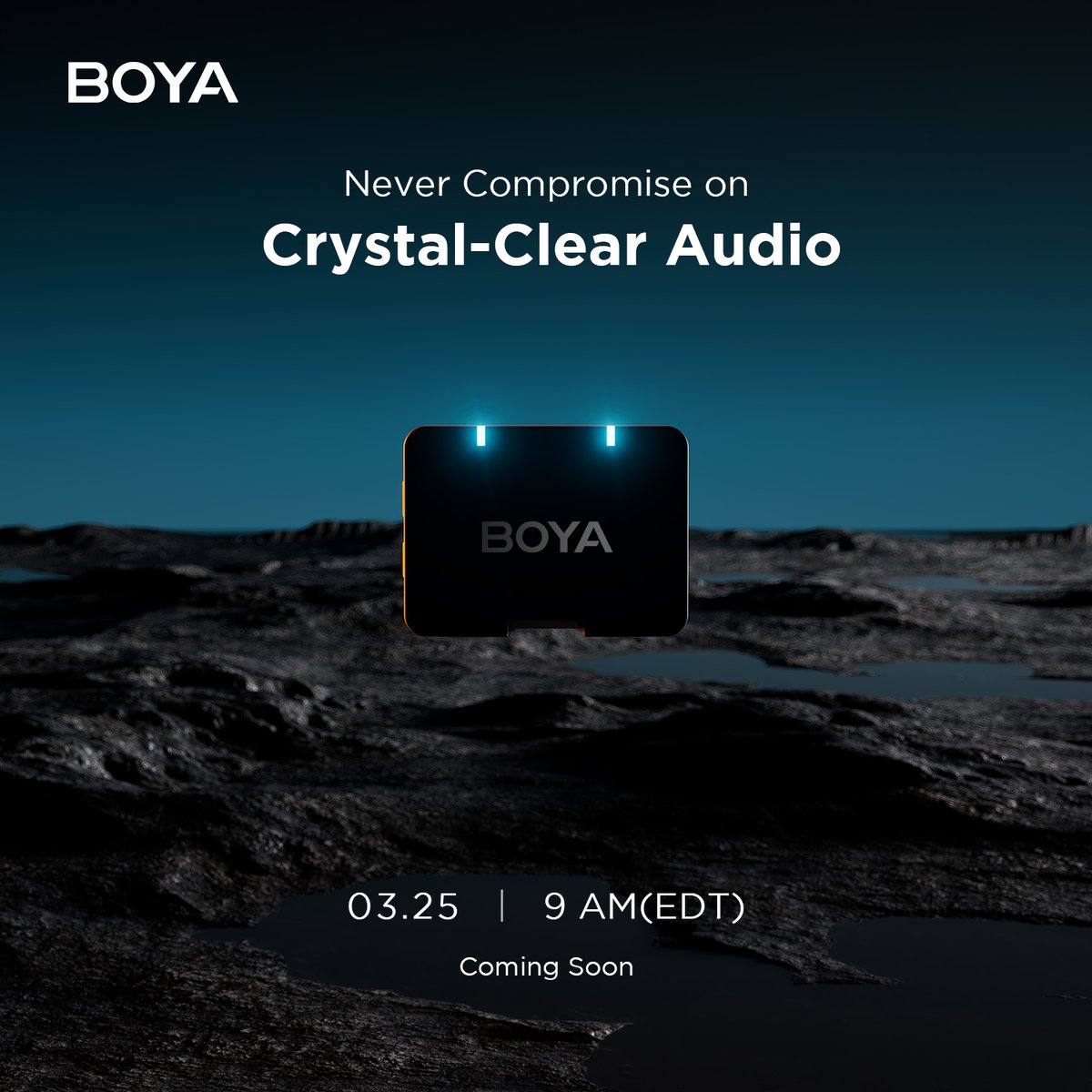 BOYAmic's tweet photo. Mark your calendars because something incredible is coming your way on 03.25! Get ready to witness the launch of our newest innovation – BOYAMIC! 🎙️✨
#boyaaudio #boyamic #newrelease #vlogging #contentcreation #audiorecording https://t.co/JbqJfYl1UW