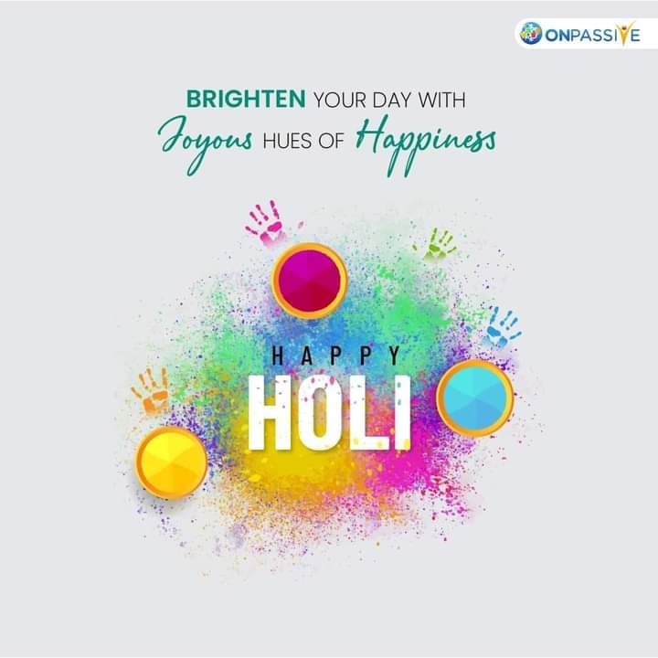 dsdineshsisodia's tweet image. Happy Holi Family
#ONPASSIVE #TheFutureOfInternet 
#WinWithOnpassive