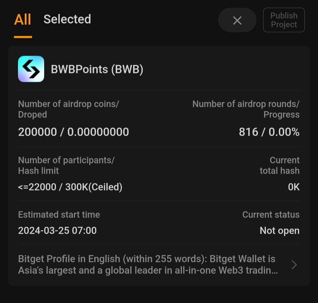 jchandu67's tweet photo. Update on the 200k #BWBPoints Airdrop on Satoshi App:

🟥 Open your #SatoshiApp
🟥 Select "Projects"
🟥 Look up and tap the search 🔎 bar at the top
🟥 Input "BWB" to see details of the Airdrop 👍 https://t.co/ozfg2hX0aO