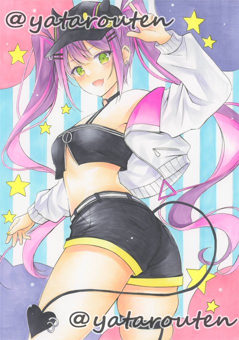 おはようございま～す今日も漫画作業していきます#手描きイラスト #アナログイラスト#コピックイラスト #コピック #常闇トワ  #TOWART 