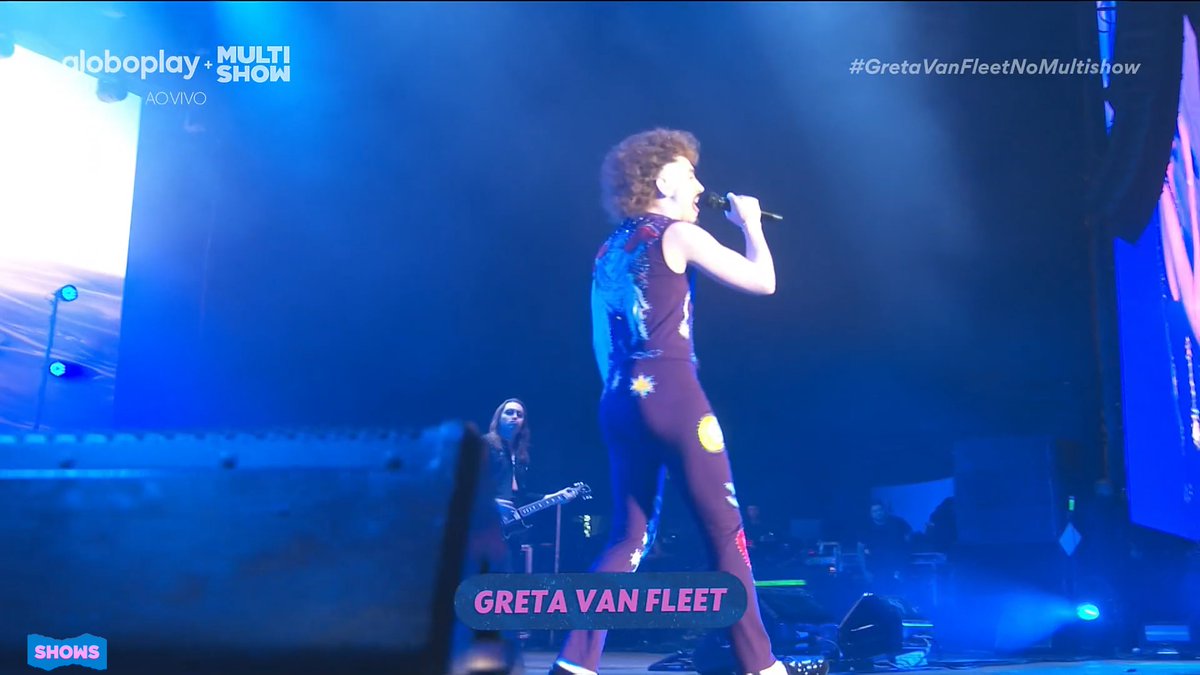 Encerrando o festival, começou o show do Greta Van Fleet! #GretaVanFleetNoMultishow #LollaBR