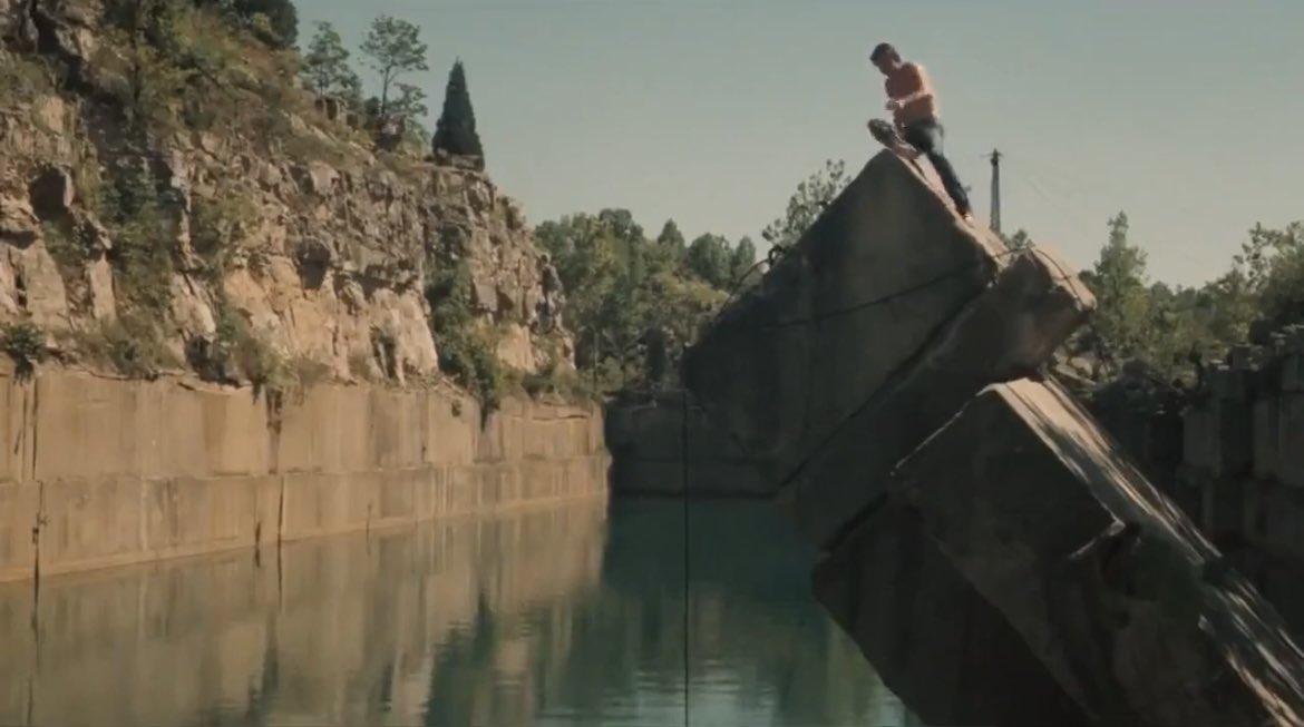JoshLipnik's tweet image. Sanders Quarry in Southern Indiana in Peter Yates’ Breaking Away (1979)