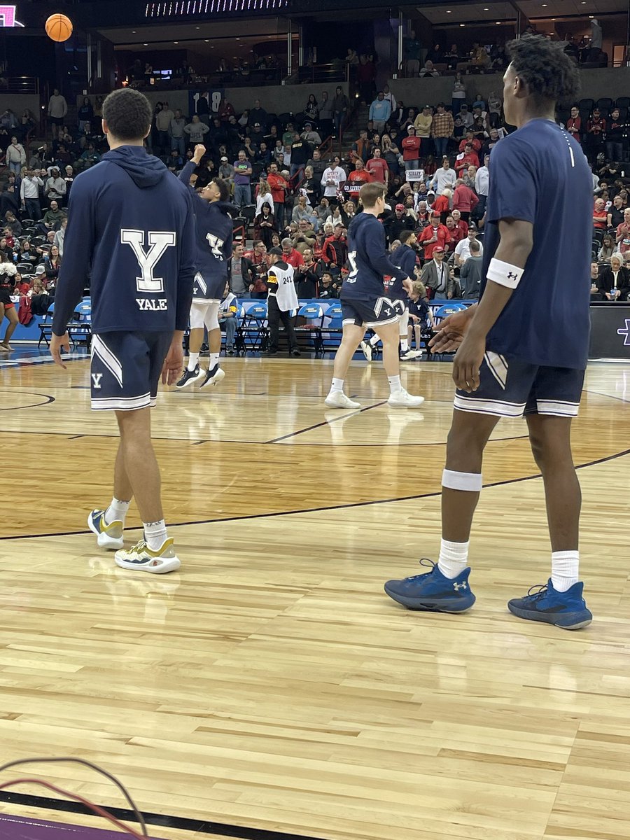 This the Yale team that stands between #aztecs and the Sweet 16 for the 2nd year in a row. Start delayed to 7:12. See you on the radio!