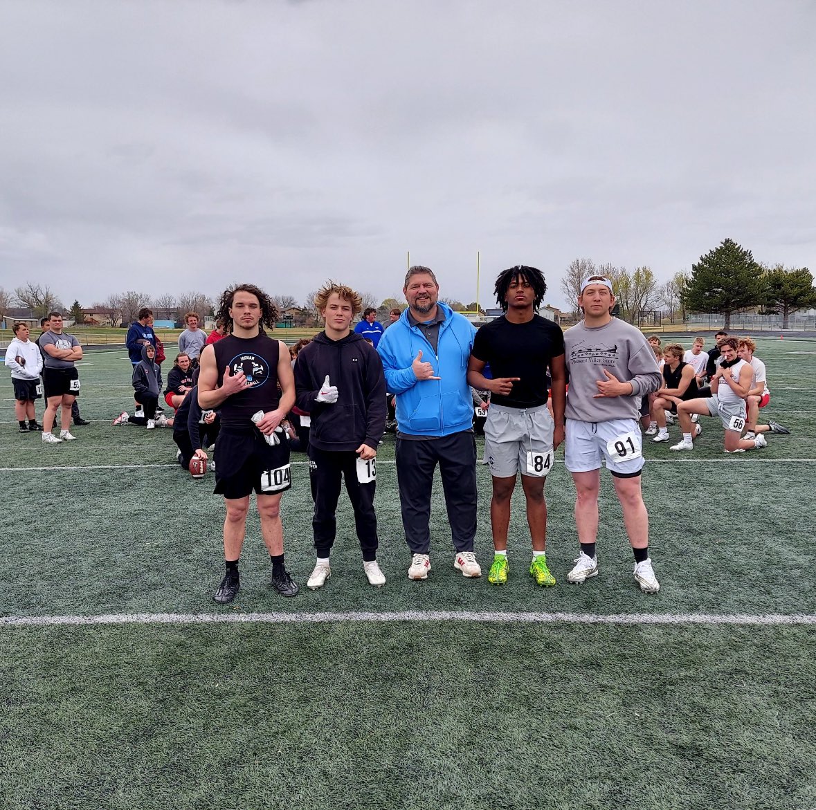 Had a great time yesterday participating in the College Coaches Showcase Camp in West Jordan, UT. I was honored to be recognized as one of the Top 4 RBs at the camp! Thank you. @coach_martell @CoachBanua @CoachDAdams @coachtwill88 @KingdomMurray @CoachJCraft