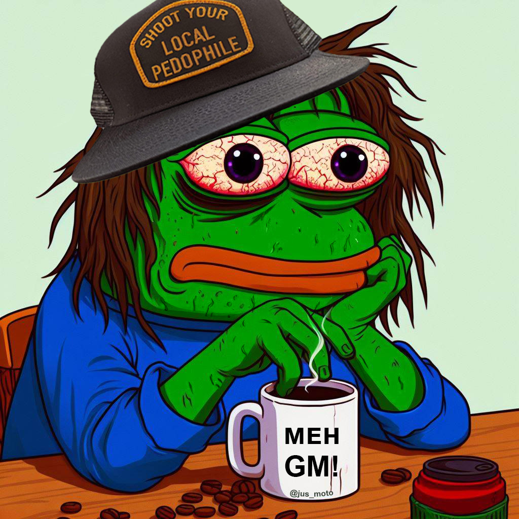 GM frens!
it's meh monday, but all i need is mi gud frens!