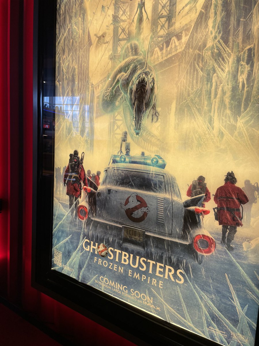 Sunday night at the movies #GhostbustersFrozenEmpire 
Thank you so much #TMobileTuesdays