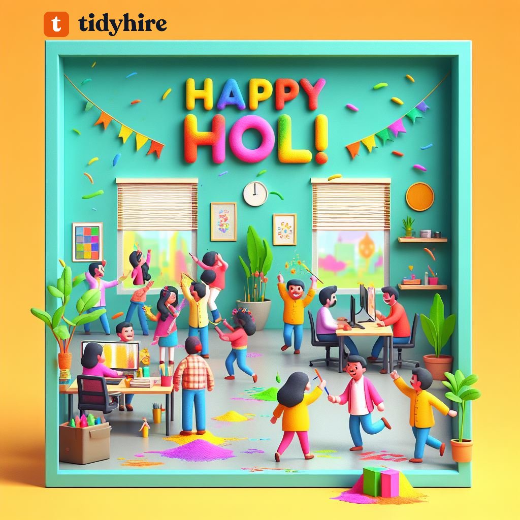 Happy Holi to all the vibrant recruiters out there!

May your talent pool be as colorful and diverse as this joyous festival.

#Holi2024 #RecruitmentColors #TidyHireCelebrates"