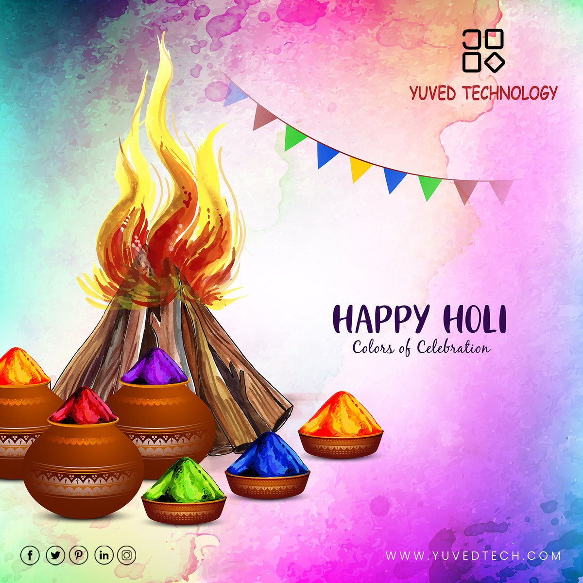 yuvedtech's tweet photo. From all of us at Yuved Technology, we wish you a vibrant and safe Holi celebration! 🎨   

May your day be filled with colorful moments and joyful memories.   

#HappyHoli #SafeCelebrations #YuvedTechnology #HappyHoli2024 #SafeHoli #YuvedTechnologyWishes #FestivalOfColors https://t.co/NIAzO4drp7