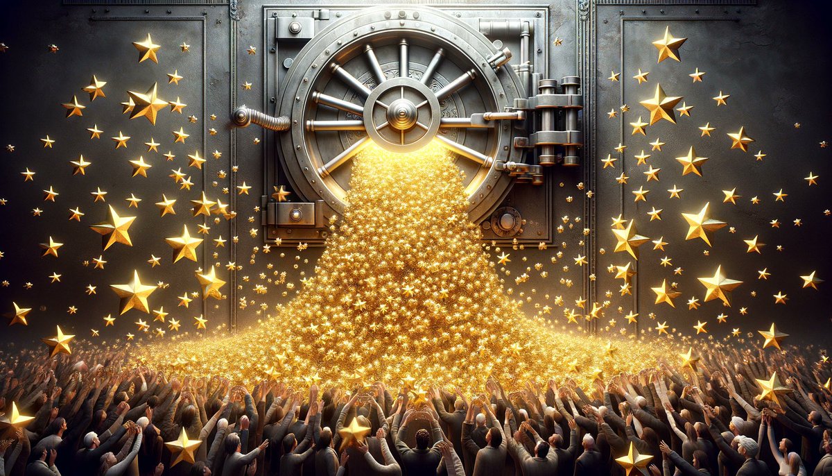 CryptoShinobi27's tweet photo. ⭐️"Stars from the Sky!"⭐️

For #GSPay users, $STAR tokens will start to trickle down from the treasury, filling their pouches!

@StarHeroes players will also experience a shower of falling stars!💫 https://t.co/dV1yI31DWi
