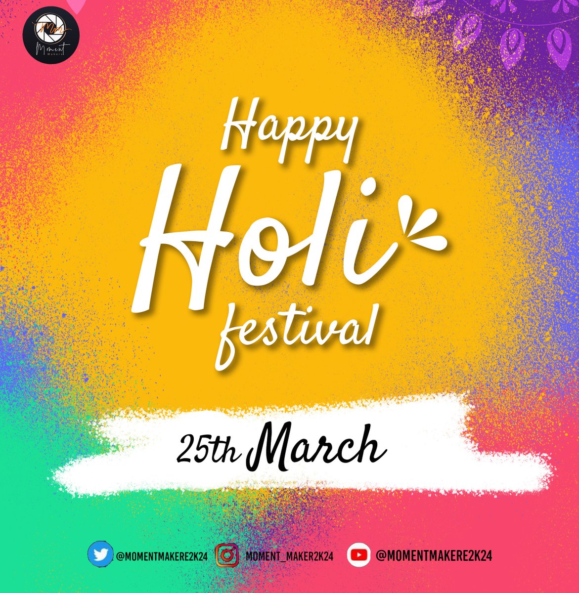Momentmaker2k24's tweet photo. #holi #happyholi #holifestival #india #festival #love #photography #colors #festivalofcolors #indianfestival #holihai Happy Holi https://t.co/U8TaFQVNV5