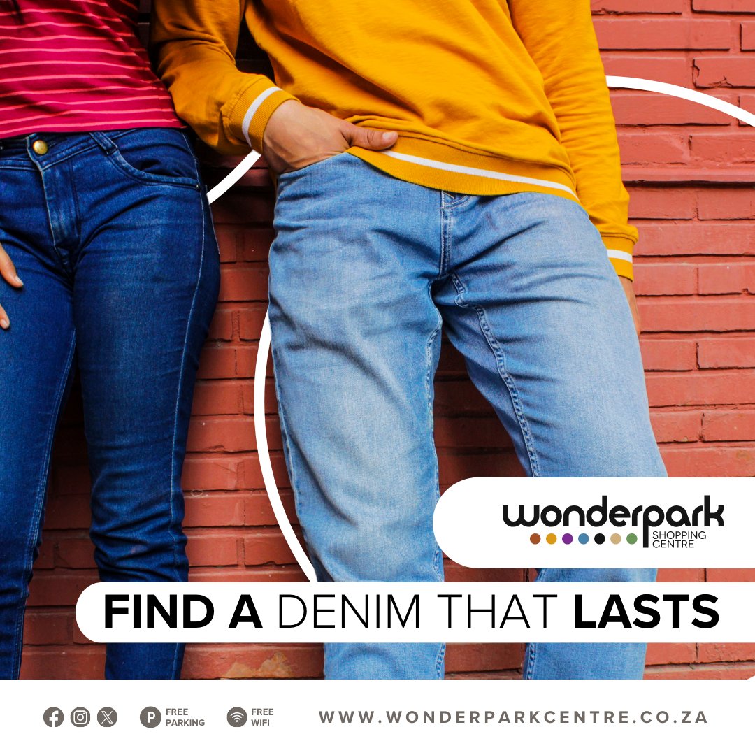 Every wardrobe needs a few pairs of high-quality denim. 👖 Soviet is an internationally recognised jeanswear brand that will help you strut around with confidence and style. ✨Visit Wonderpark Shopping Centre today to find your next pair of classic jeans! !