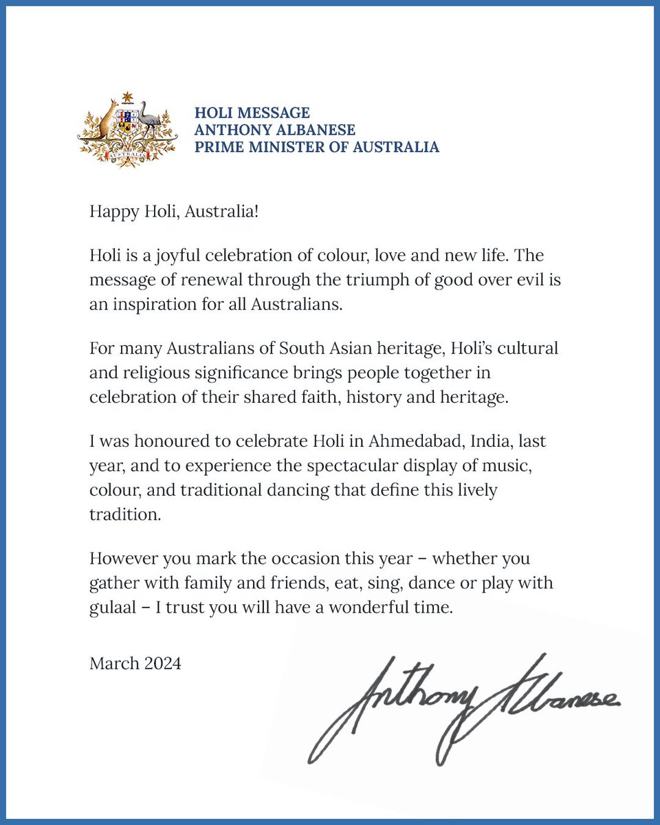 AlboMP's tweet photo. Happy Holi to all those celebrating today and over the weekend! https://t.co/OnuYPtNzCL