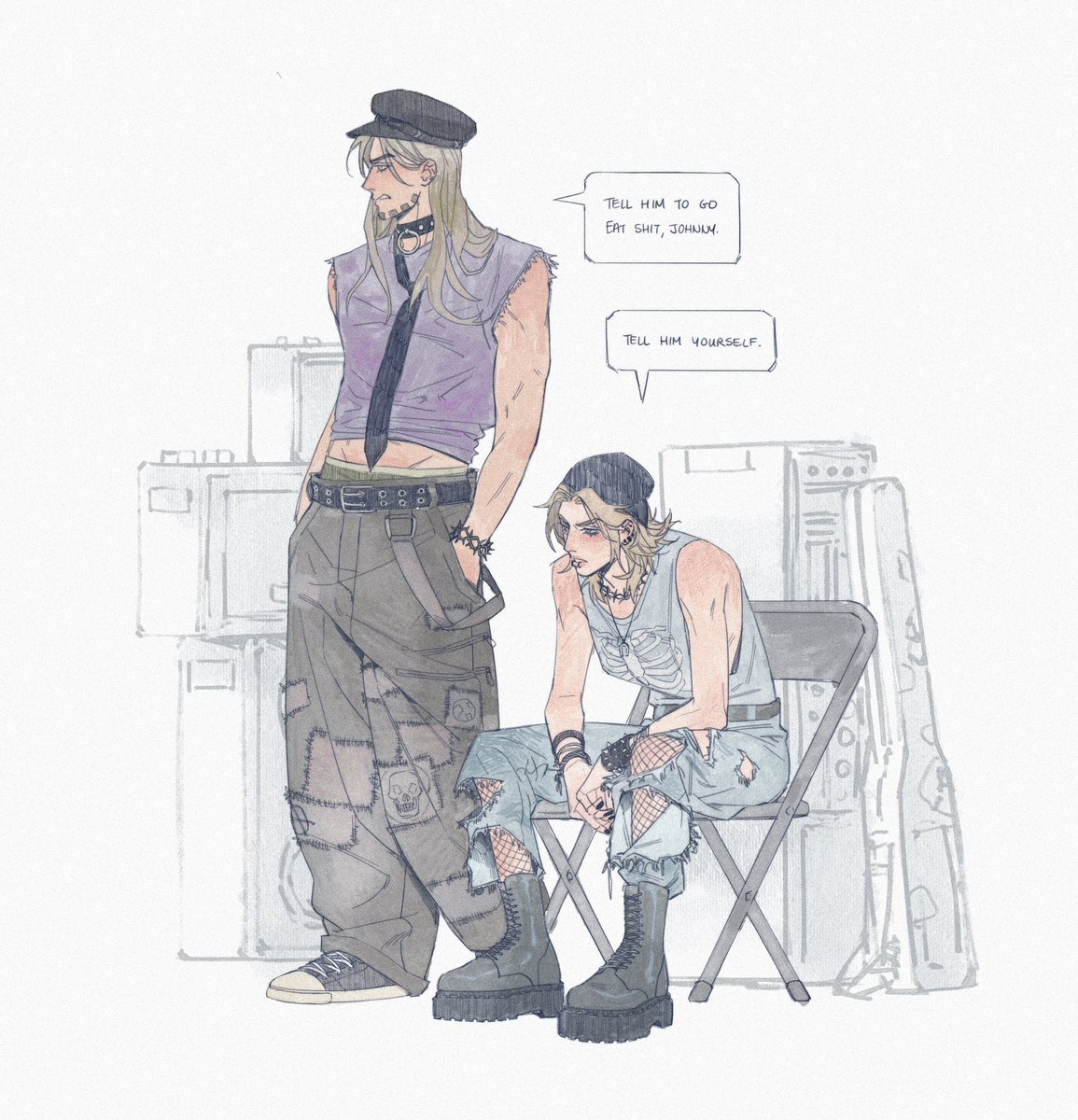 more SBR rock band au

#jjba #steelballrun