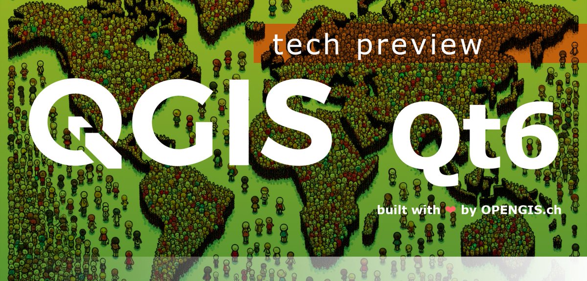 We are excited to announce a Qt6 build of QGIS for Windows, available as a technology preview. To experience the future of QGIS, download the preview from buff.ly/4ammuTo.
