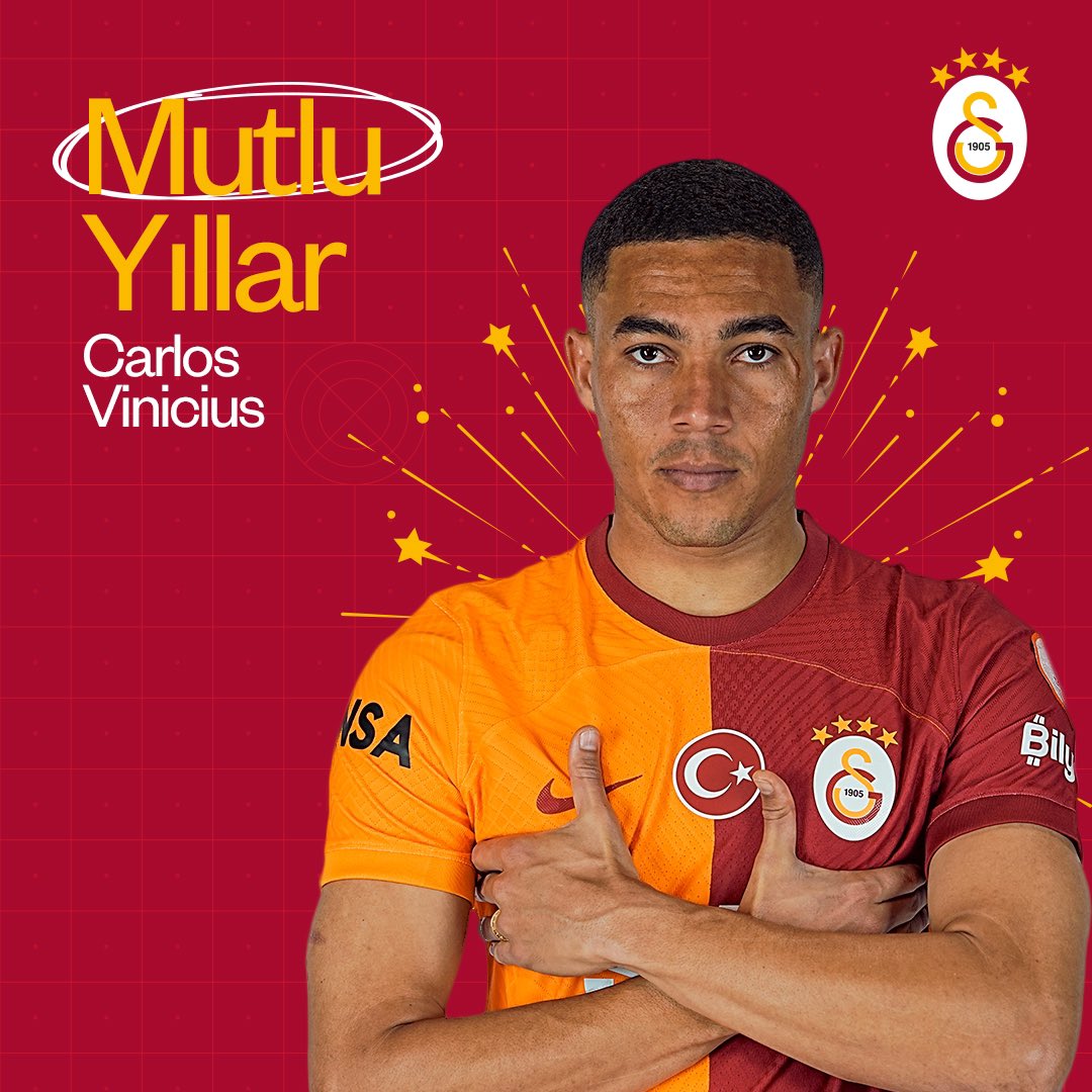 Bugün futbolcumuz Carlos Vinicius'un doğum günü. 🎂 İyi ki doğdun Vinicius! 🥳