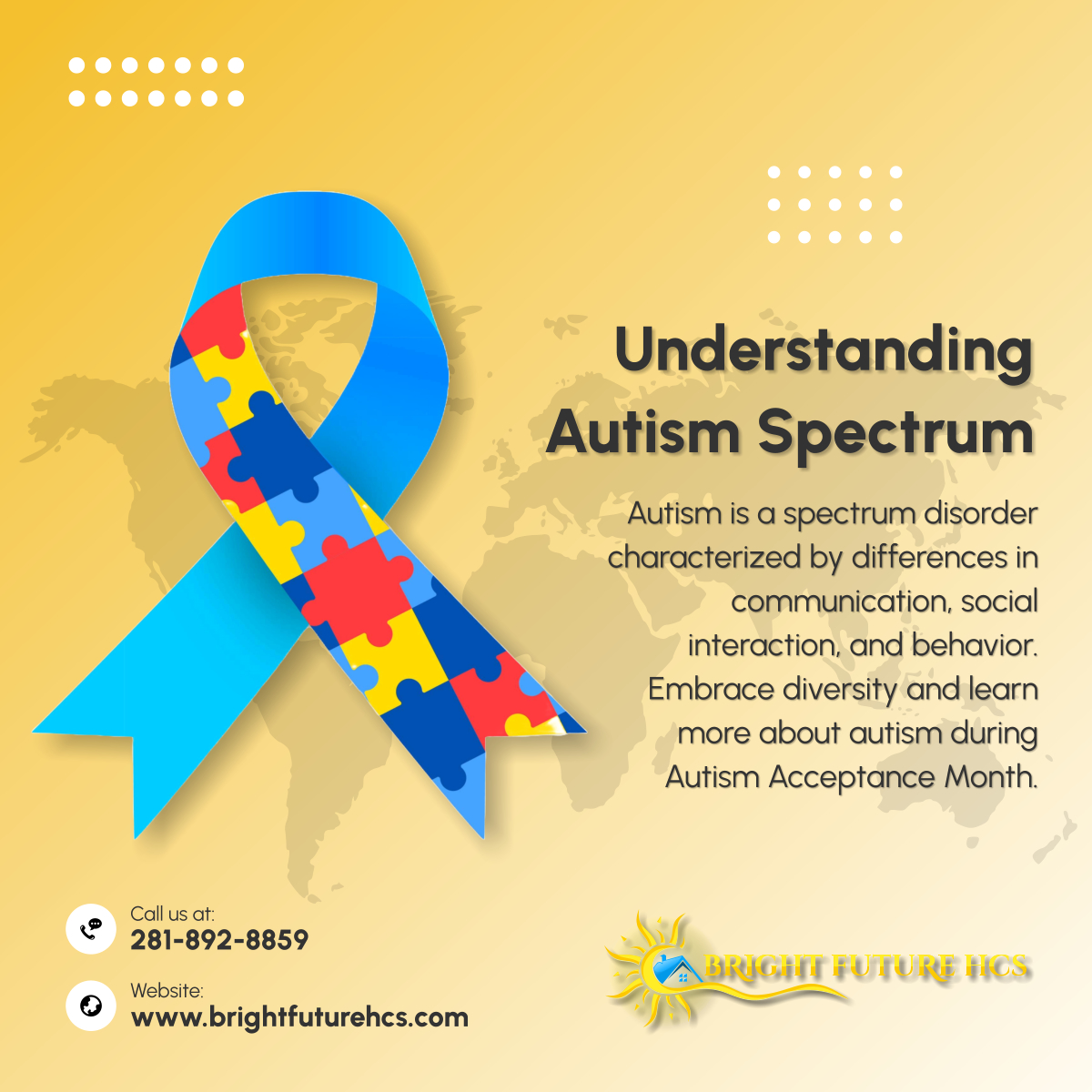 BrightHcs's tweet photo. Let's celebrate the unique strengths and talents of individuals on the autism spectrum. Join us in raising awareness and promoting acceptance this Autism Acceptance Month. 

#AutismAcceptance #Neurodiversity #SupportAutism https://t.co/gtmmhlyP8r