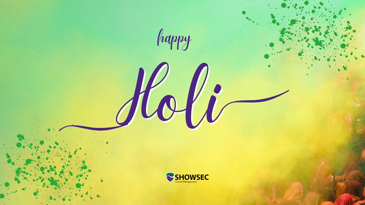 🎨 Showsec wishes everyone a joyous and colourful Holi! May the spirit of this vibrant festival bring happiness and prosperity to your lives. Let's celebrate the beauty of diversity and unity through the colours of Holi! 🌈 #Showsec #HappyHoli #FestivalOfColours