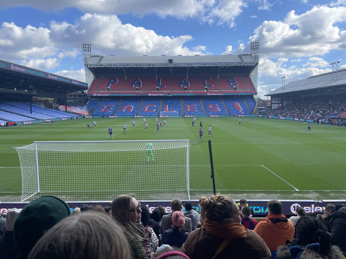 FcJulians's tweet photo. The girls loved watching the @cpfc_w yesterday at Selhurt Park. Amazing to see such positive role models for our girls. @annabelblanch10 @aimee_everett #nationalwomensfootballday https://t.co/1ccz70sVOk