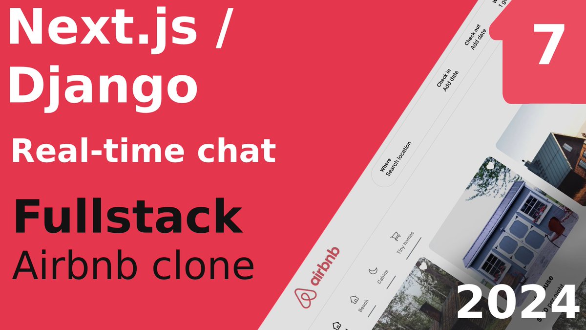 Real-time Chat Using Next.js And Django - Part 7 - Next.js and Django Fullstack Airbnb Clone youtube.com/watch?v=KN8a4j…