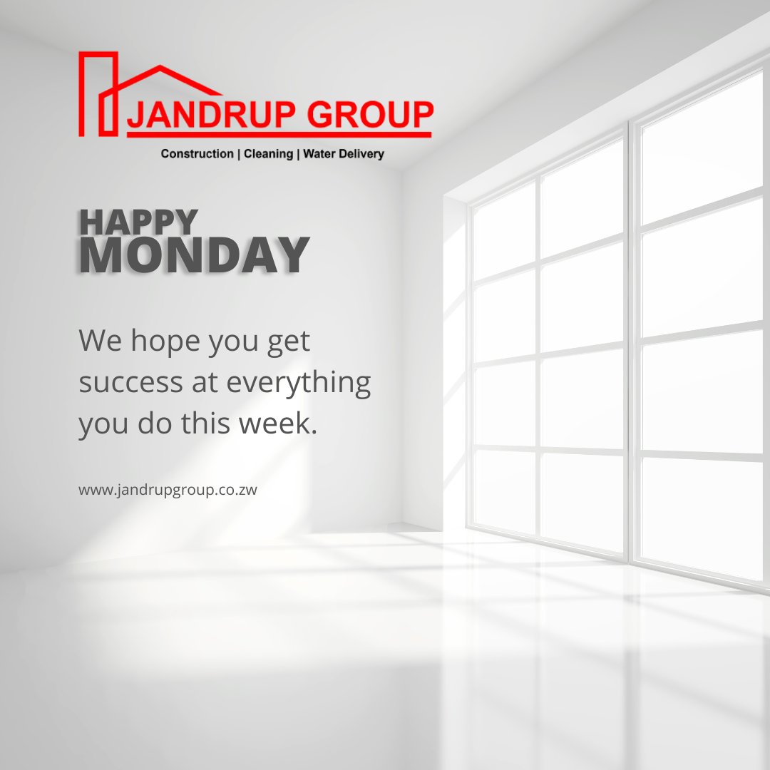 Wishing you a week filled with boundless success and incredible achievements! 

May each day bring you closer to your goals, as you embark on new ventures and conquer challenges with unwavering determination.  
#MondayMotivation #JandrupGroup #SuccessInEveryStep