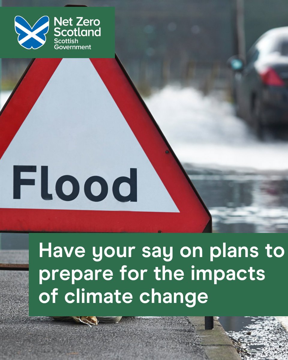 Have your say on how we protect and restore nature and prepare businesses and communities for the risks presented by climate change. Register for our in-person event in Glasgow on Thursday to share your views on our draft Adaptation Plan 2024-29. bit.ly/3PaImsU