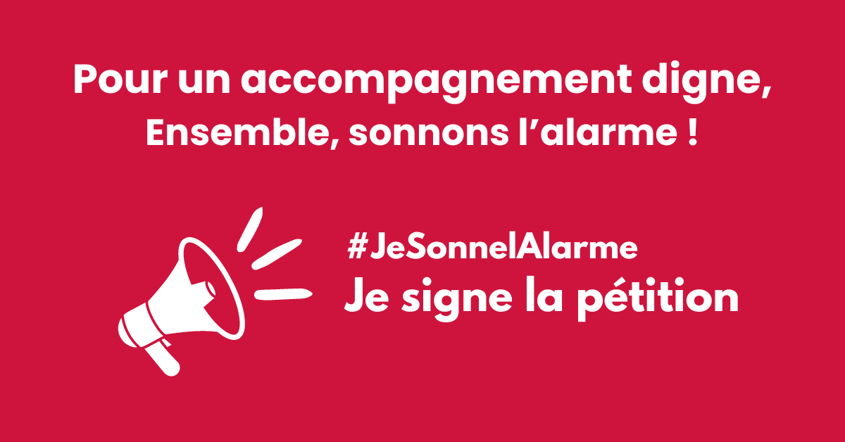 🚨Partout en France, les acteurs associatifs qui  prennent soin de nous au quotidien ne parviennent plus à faire face.

📢Pour amplifier la mobilisation, partagez largement et signez la #pétition pour un accompagnement digne !
✒️chng.it/kBtXw2Xsz5

#JeSonnelAlarme
