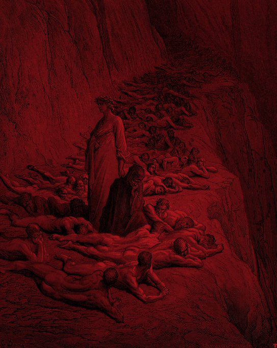 L'inferno di Dante Alighieri secondo Gustave Doré. Il 25 marzo è la data individuata da alcuni studiosi come inizio del viaggio ultraterreno della Divina Commedia, ed è l’occasione per ricordare in tutta Italia e nel mondo il genio del Sommo Poeta.