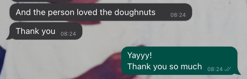 It’s a great great week! 
And we have doughnuts today! 
Soft, fluffy pillows of doughnuts. 
Box of 3-3k, Box of 6-6k. 
It’s a perfect gift for that friend too!