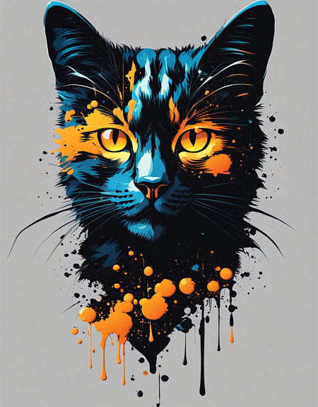 Hochwertige Katze Cliparts (sofort Downloaden) mode66.de/produkt/hochwe… 
#mode66 #gratis #ki #bild #free #downloaden #tshirt #design #retro #shop #kostenlos #generiert #print #demand #pictures #image #ai