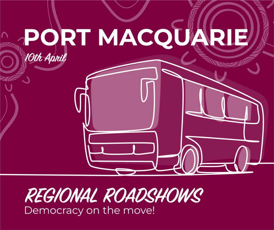 📢The next stop on the NSW Parliament’s regional tour of NSW is Port Macquarie! Come and join our Community Forum on 10 April and hear from @LeslieW_MP, founder of Deadly Science Corey Tutt OAM, Councillor Nik Lipovac, Kate Wood-Foye from @CharlesSturtUni and @BenFranklinNats