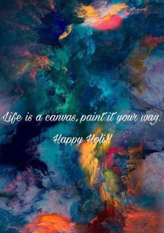 Happiest Holi to all celebrating. May your lives be filled with vibrant colors of success, prosperity, and justice. Wishing you a colorful and joyous celebration!