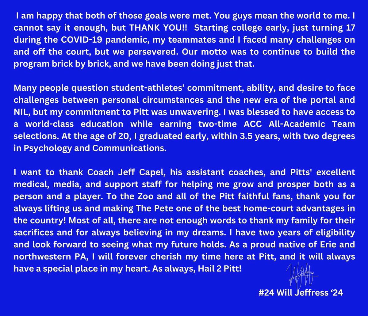 Thank you💙💛Click here for a short timeline and a couple of highlights! smartjocks.com/jeffressvideos/