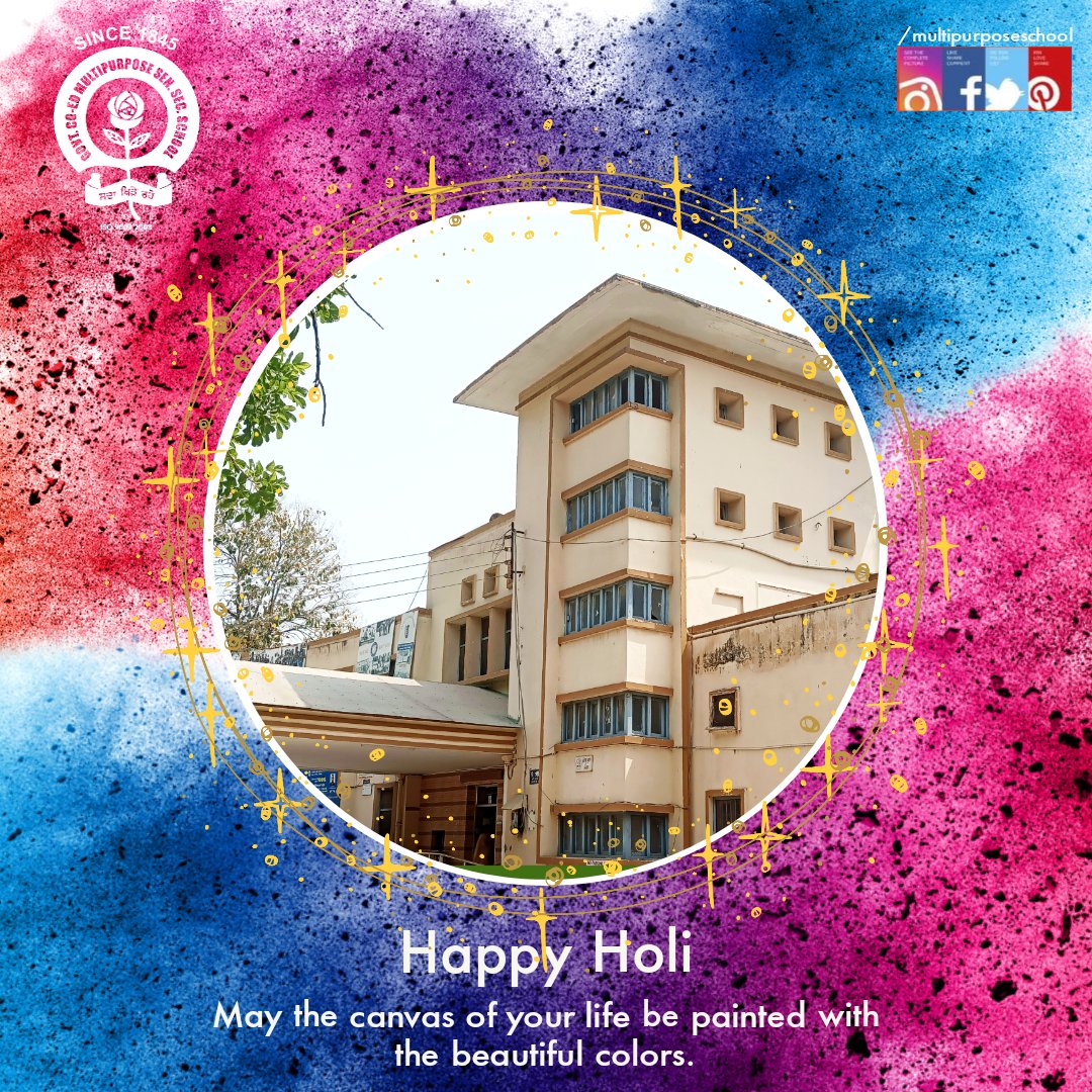 multipurposepta's tweet photo. May the colours of Holi brighten your path towards success and prosperity. Wishing you and your family a joyous and colourful day. Happy Holi.
#happyholi
#holi
#happyholi2024 
#holifestival2024 
.
@multipurposeschool
.
#Best_School  #multipurpose_school
Contact Us:- 0175-2225239 https://t.co/ANGVIDXc4g
