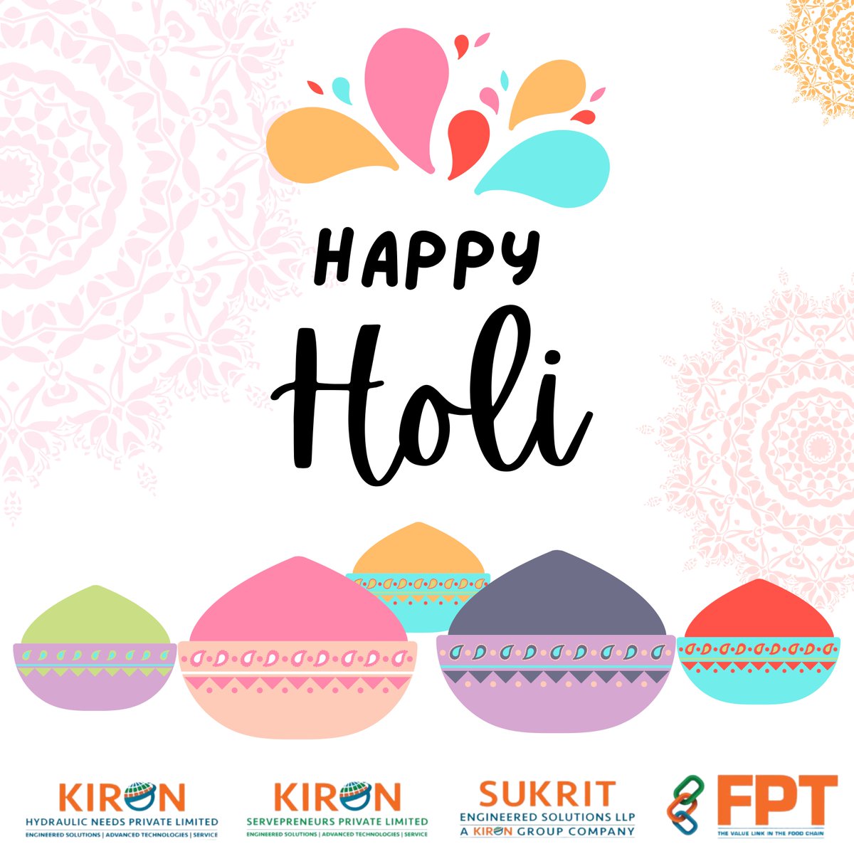 The team at Kiron Hydraulic Needs wishes you all a Happy Holi 2024! May this festival of colours bring joy, prosperity, and vibrant energy to your lives.

#celebration #happyholi #festivalofcolors #holifestival #colors