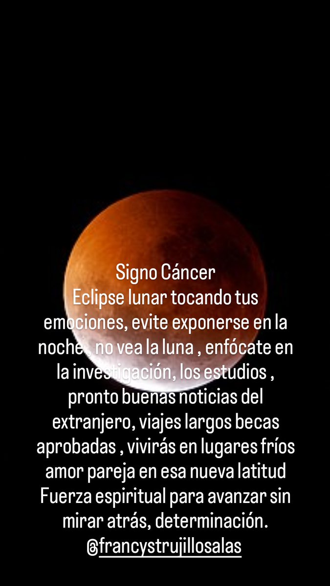 FrancysTrujillo's tweet photo. #eclipselunar #signocancer https://t.co/wONf4yzZKg
