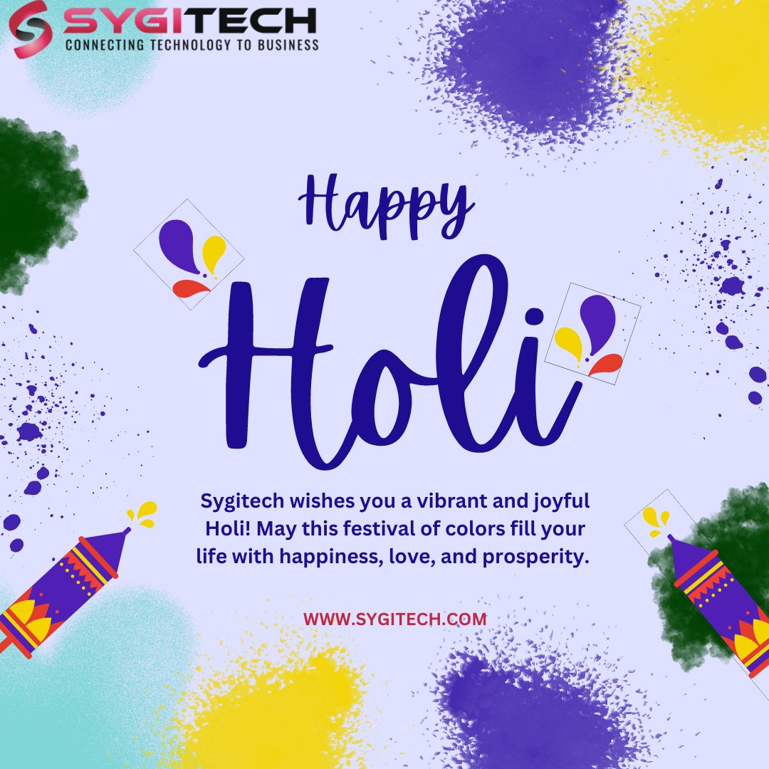 Sygitech wishes you a vibrant and joyful Holi! May this festival of colors fill your life with happiness, love, and prosperity.
sygitech.com
#HappyHoli #Holi2024 #होलिकोत्सव #Sygitech #Mondayvibes