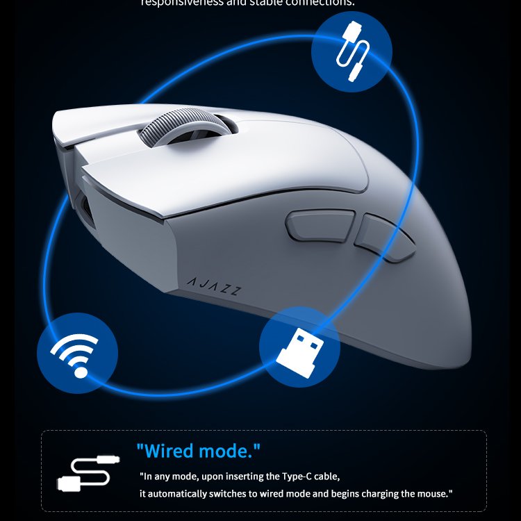 AJAZZBrand's tweet photo. AJAZZ - AJ199 pro 4K Trip-mode connectivity gaming mouse. 🖱
This gaming wireless gaming mouse support Trip-mode
connection.
1️⃣ Wired
2️⃣ Bluetooth
3️⃣ 2.4G connection
#ajazz #ajazzmouse #aj199pro #4K #gaming #mouse
#gamingmouse #computersetup #gamingsetup
#pcsetup #tripmode https://t.co/BcjSkwN3DP
