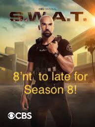 SWAT Fans are anything but quiet! Let’s make some noise! We’re not ready to say goodbye! 8’nt to late for Season 8! <a href="/swatcbs/">S.W.A.T.</a> <a href="/shemarmoore/">Shemar Moore</a> <a href="/SPTV/">Sony Pictures Television 📺</a> <a href="/EW/">Entertainment Weekly</a> <a href="/etnow_/">EntertainmentTonight</a> #season8 #wenotleaving #onemore #rollSWAT #SWAT