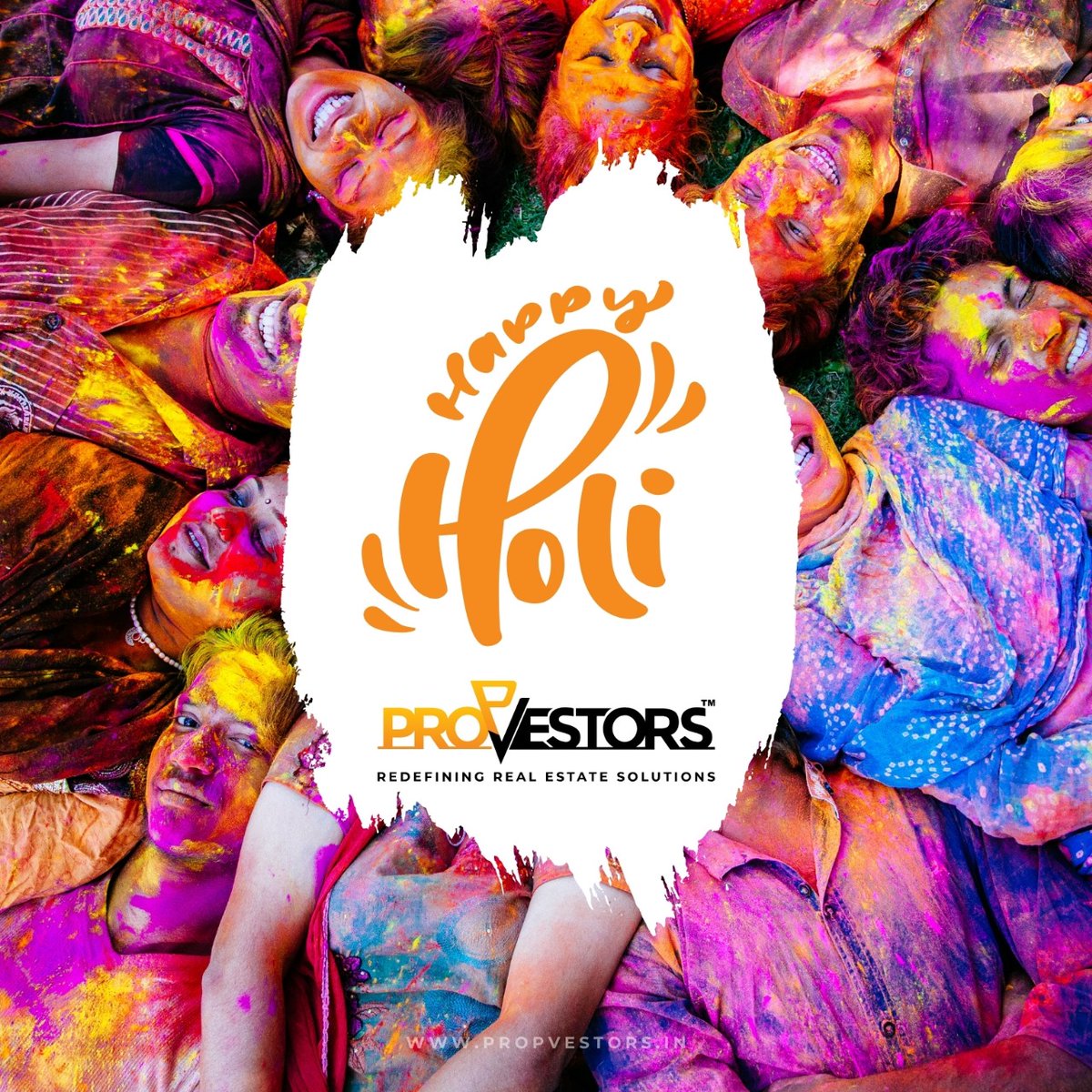 Wishing you a colorful and joyous Holi filled with love and togetherness. Happy Holi! #propvestors #happyholi2024