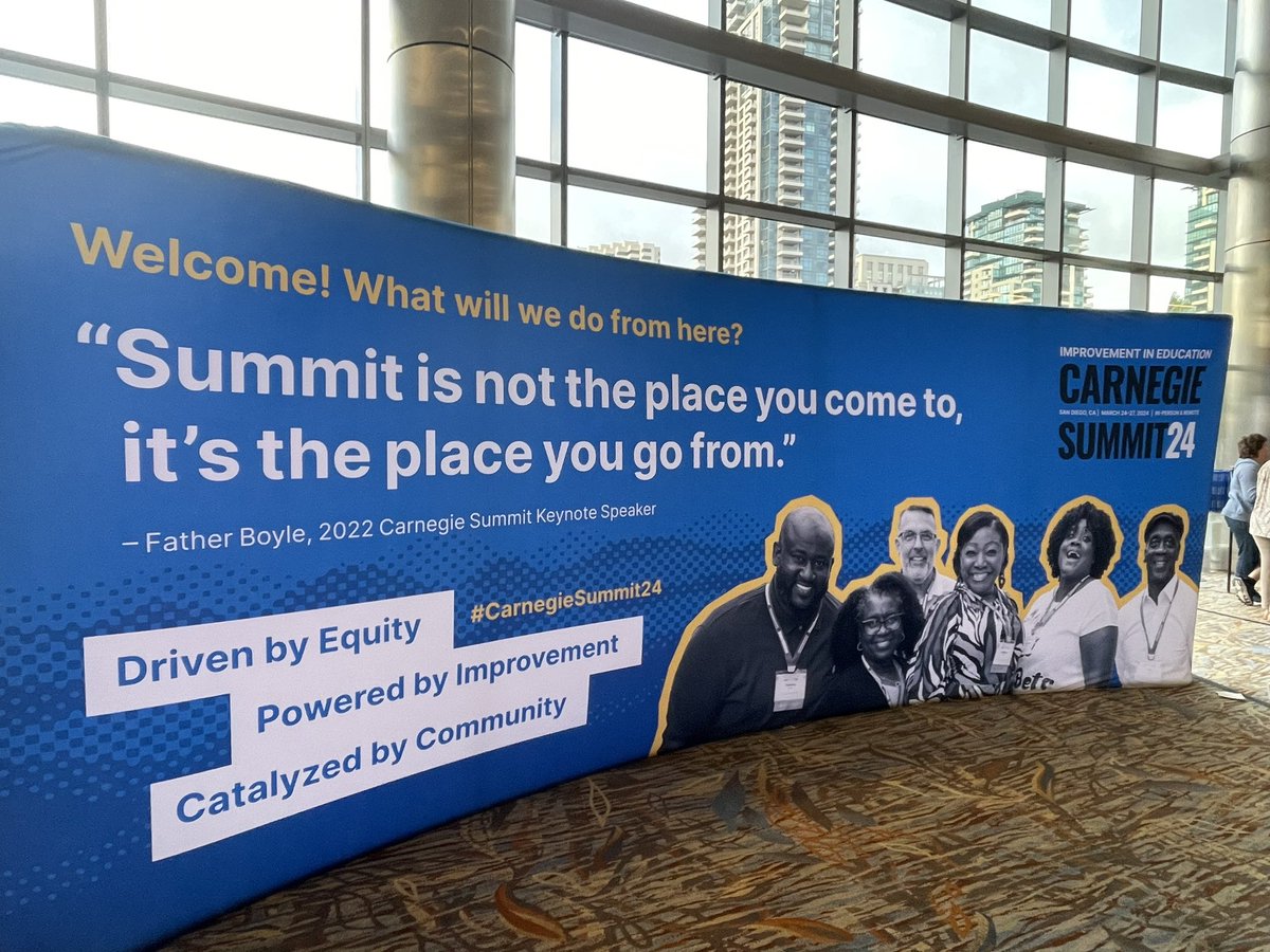 BowersJaime's tweet photo. Amazing first day at the Carnegie Summit on Improvement in Education https://t.co/B47JirPSj1