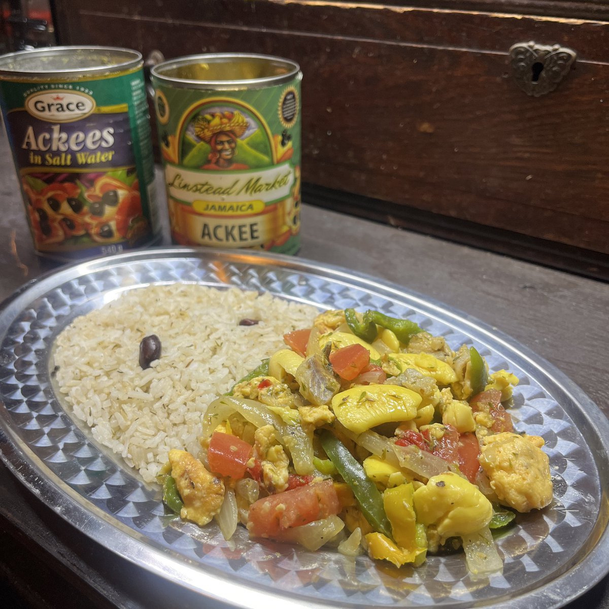 kudohman's tweet photo. アキソル上手に出来た！

昨日の伏見桃山蚤の市で食べてくれた皆様ありがとうございました☆

#ジャマイカ #ジャマイカ料理 #レゲエ #京都レゲエ #アイリーノボリタイ https://t.co/mvQ3Aw6mtJ