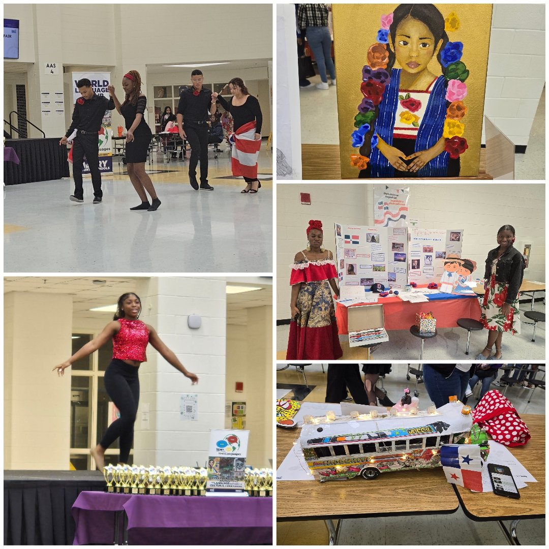 Que talentos! Enjoyed watching all the talent from paintings, piñatas, songs, dances, videos, and much much more! @WorldLang_HCS did an outstanding job with their World Language Fair 2024!! Cannot wait for next year. @conrad_blades