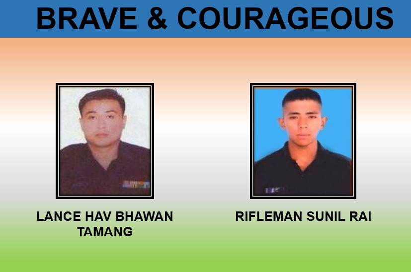 We remember L/Hav Bhawan Tamang & Rfn Sunil Rai of 11 #GorkhaRifles FOUR YEARS ago these #IndianBraves lost their lives on 25 March in 2016 in an avalanche in #Turtuk sector, J & K. #IndianArmy